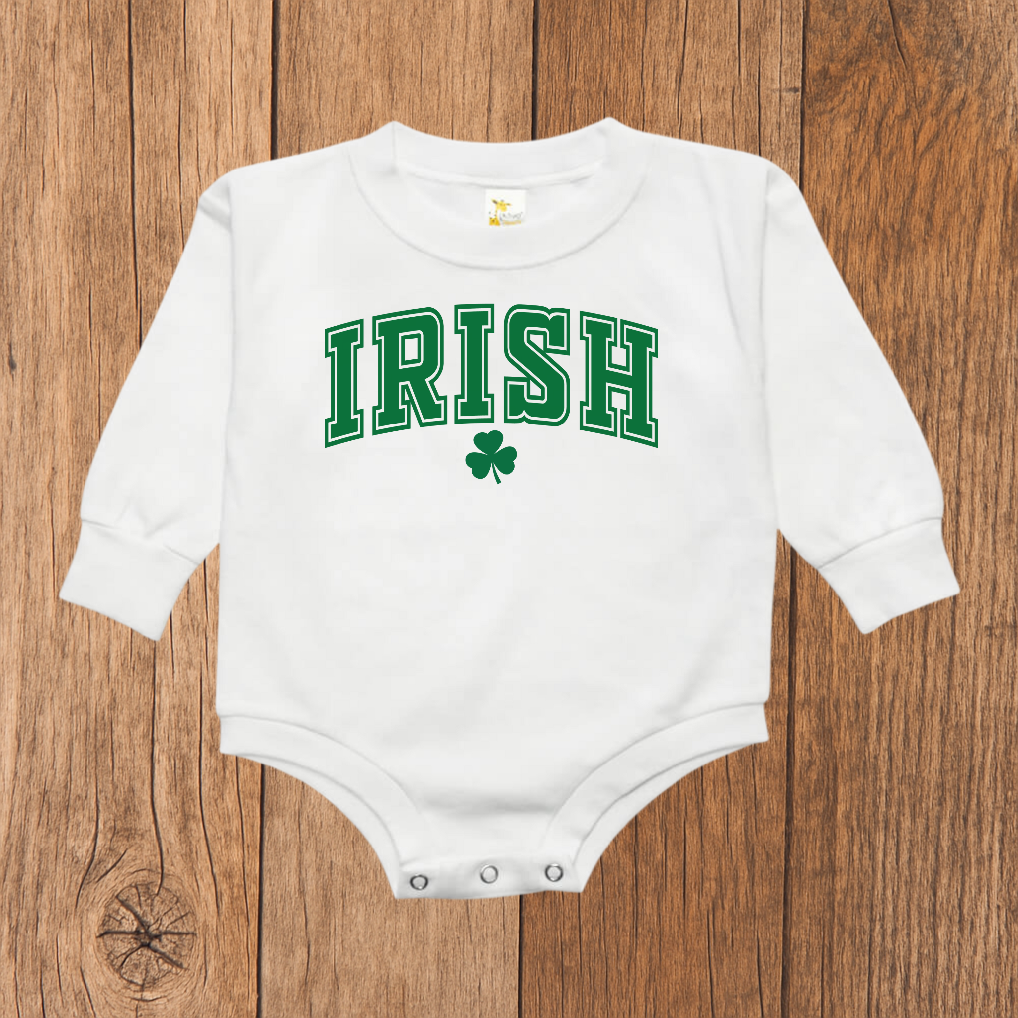 Green Irish Bubble Romper