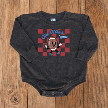 Retro Ole Miss Bubble Romper