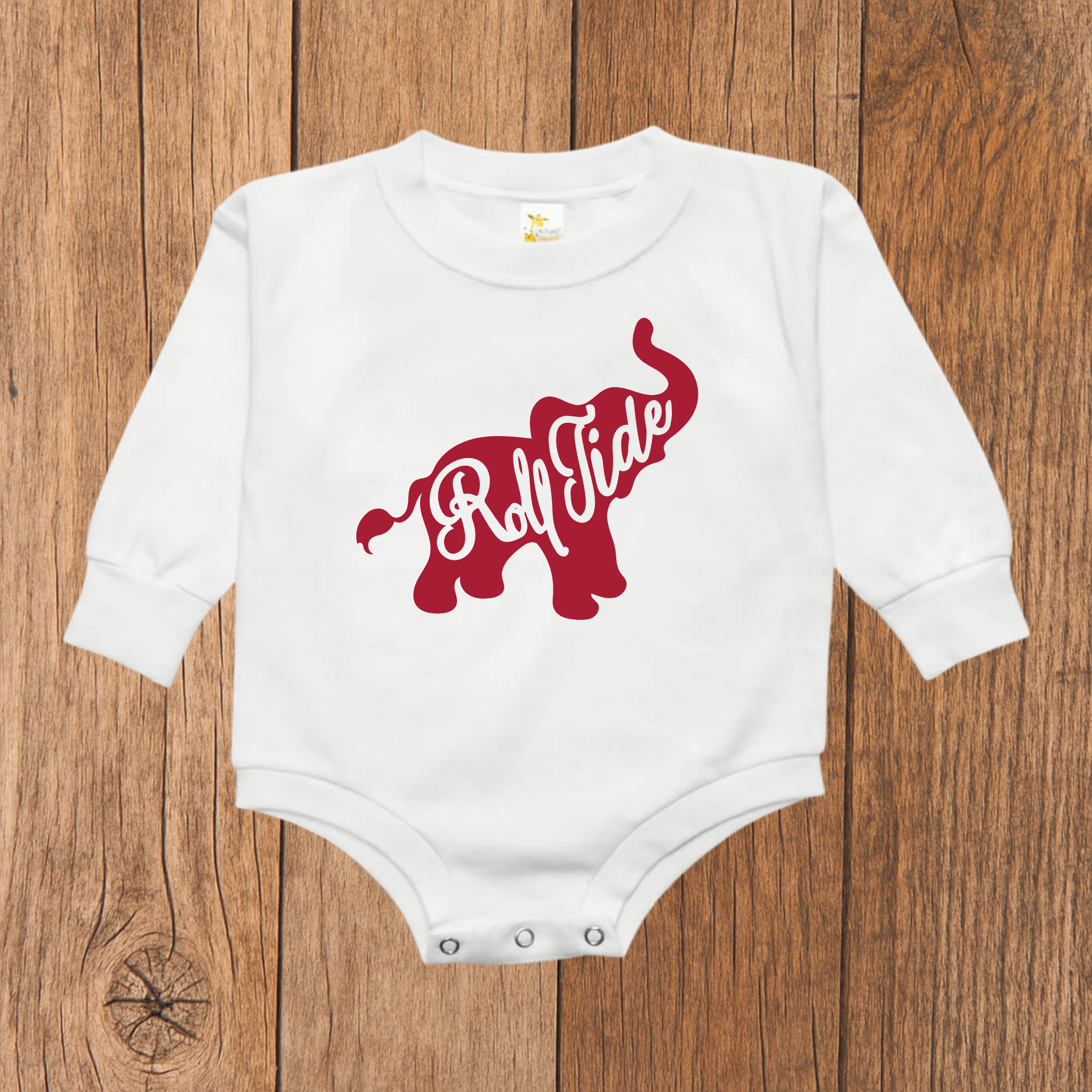 Roll Tide Elephant Bubble Romper