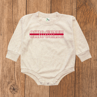 Ohio State Buckeyes Bubble Romper