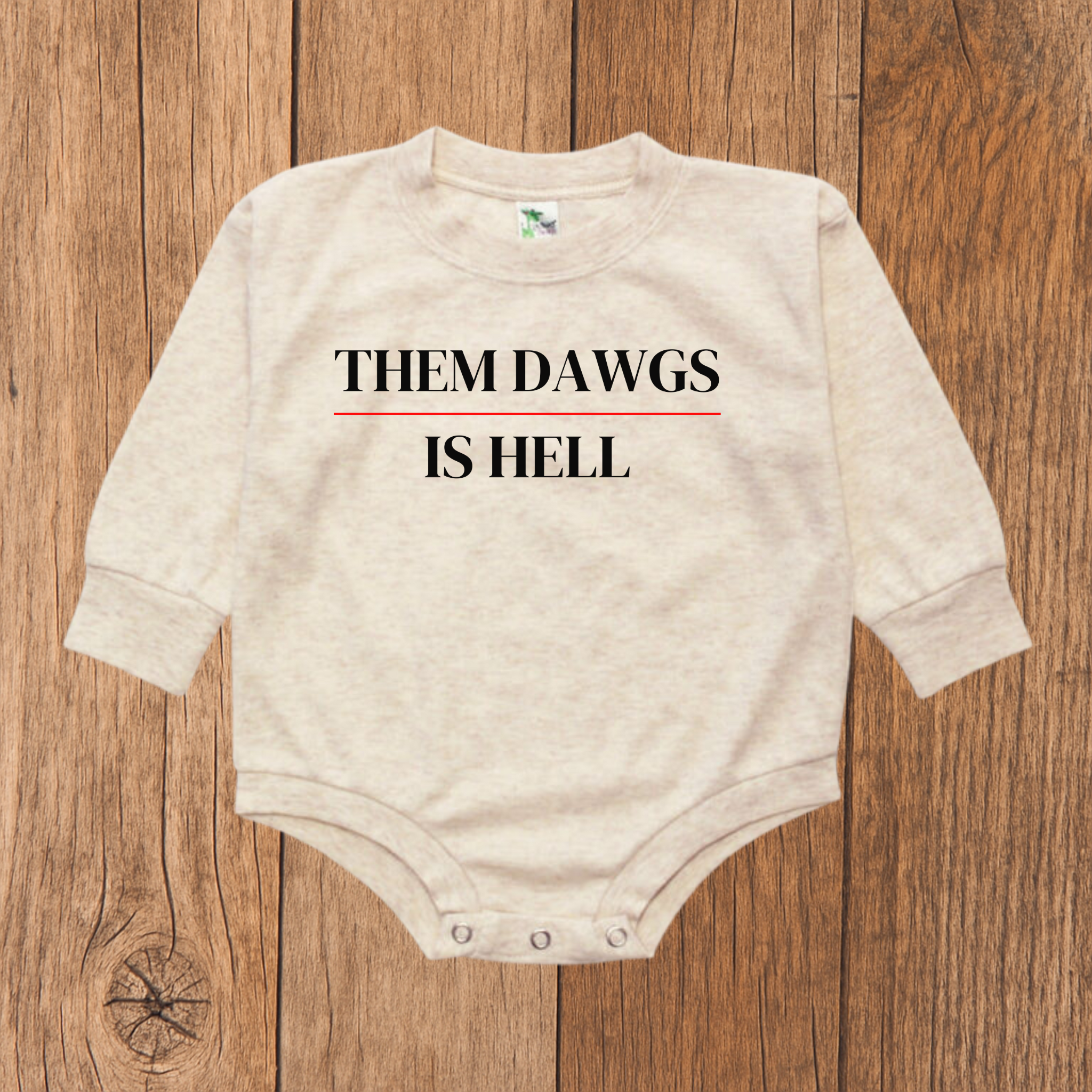 Them Dawgs is Hell Bubble Romper