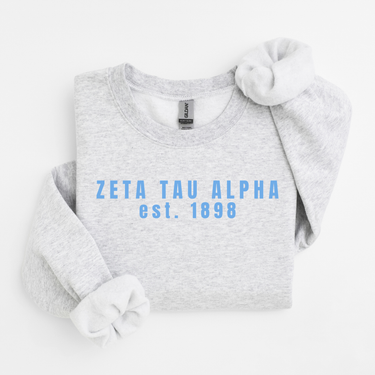 Zeta Tau Alpha Blue Collegiate Sweater