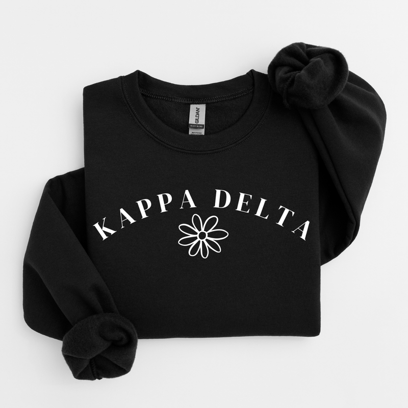 Kappa Delta White Flower Sweater