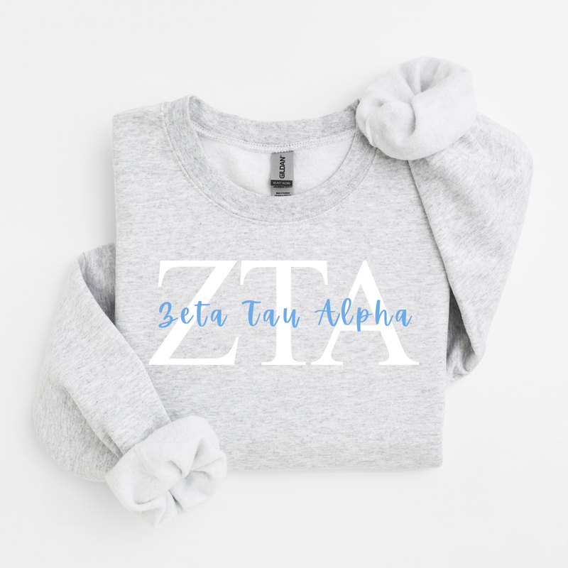 Zeta Tau Alpha Classic Letters Sweater