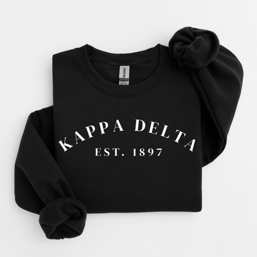 Kappa Delta White Established Sweater