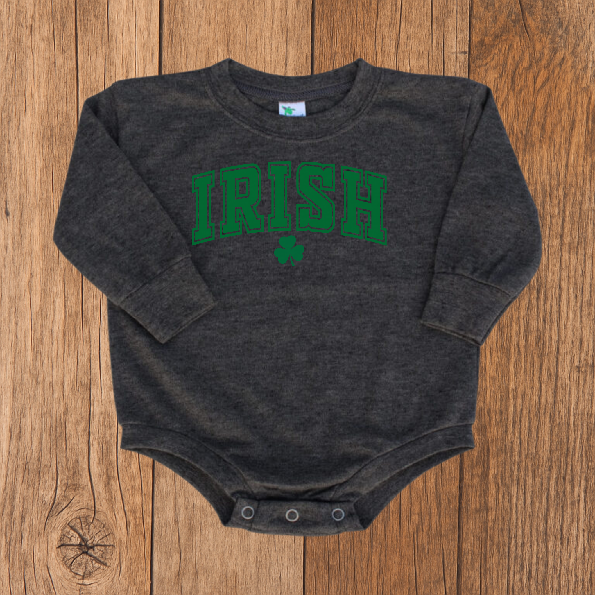 Green Irish Bubble Romper