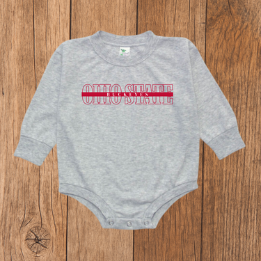 Ohio State Buckeyes Bubble Romper
