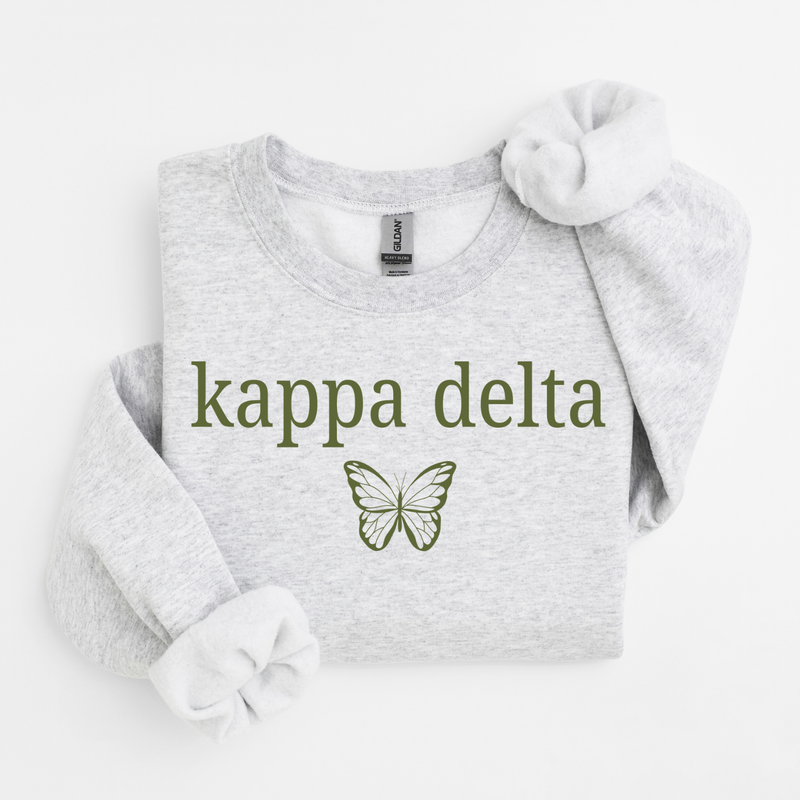 Kappa Delta Green Butterfly Sweater