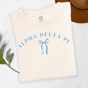 Alpha Delta Pi Blue Bow T-Shirt