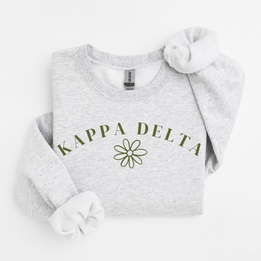 Kappa Delta Green Flower Sweater