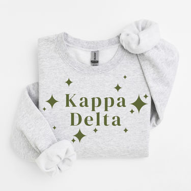 Kappa Delta Green Stars Sweater