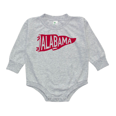Alabama Pennant Bubble Romper