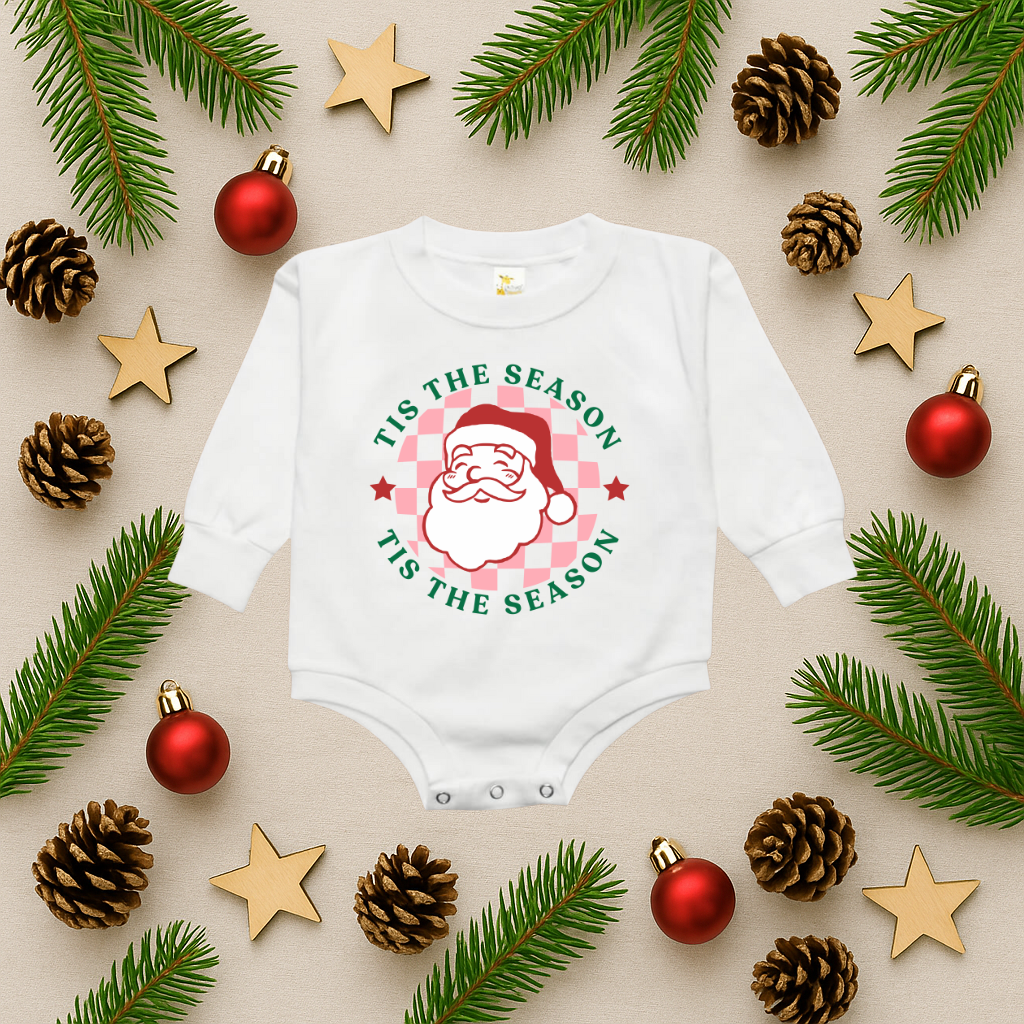 Santa Tis The Season Bubble Romper