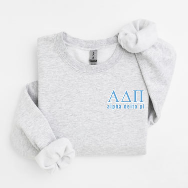 Alpha Delta Pi Blue Letters Sweater
