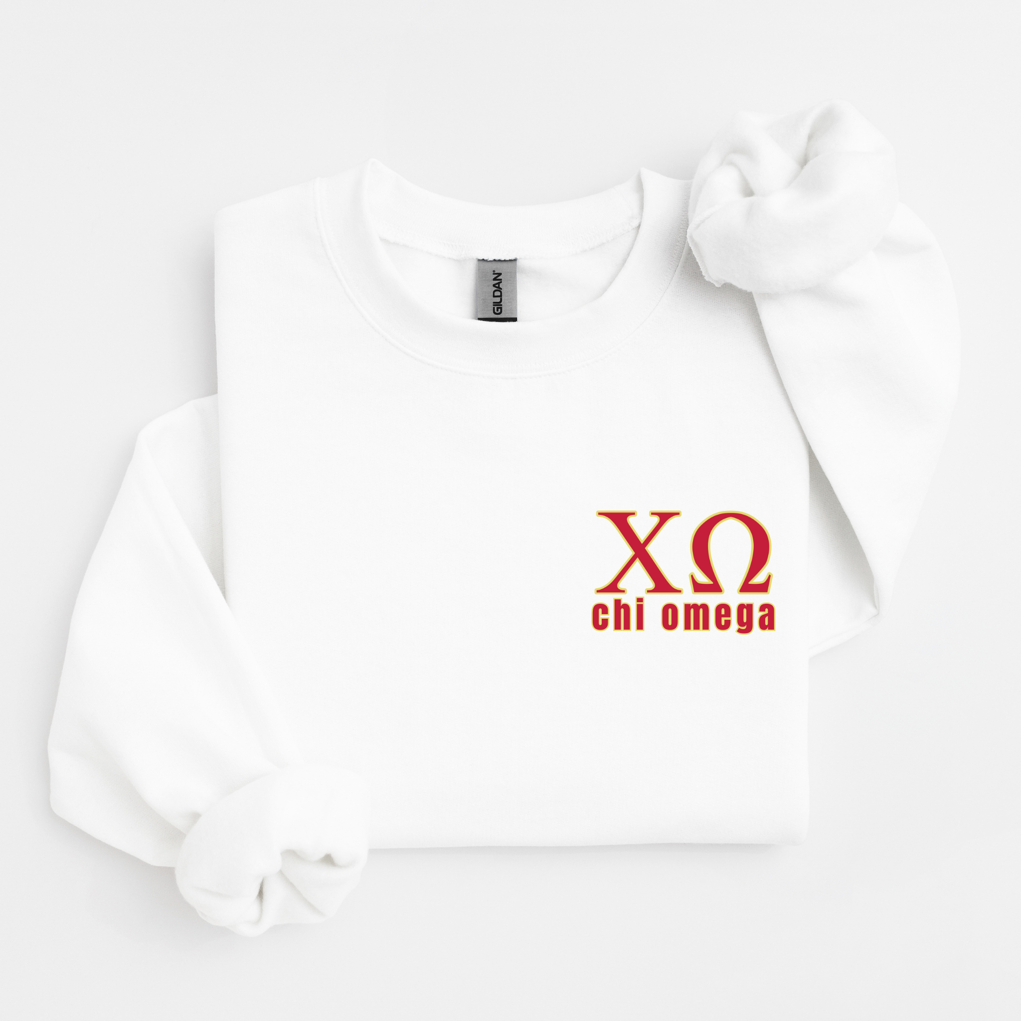 Chi Omega Cardinal Letters Sweater