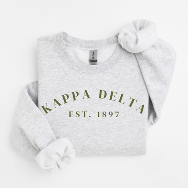 Kappa Delta Green Established Sweater