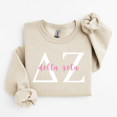 Delta Zeta Classic Letters Sweater