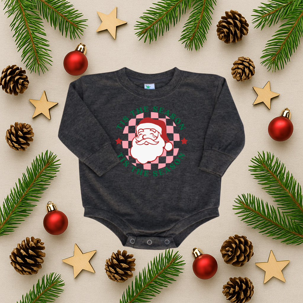 Santa Tis The Season Bubble Romper