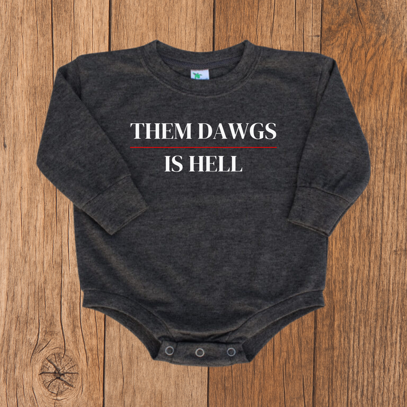 Them Dawgs is Hell Bubble Romper