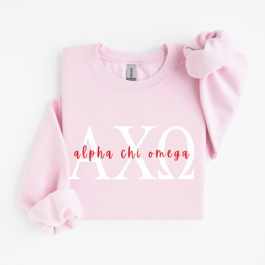 Alpha Chi Omega Classic Letters Sweater