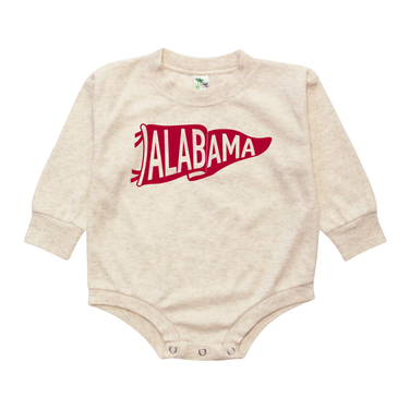 Alabama Pennant Bubble Romper