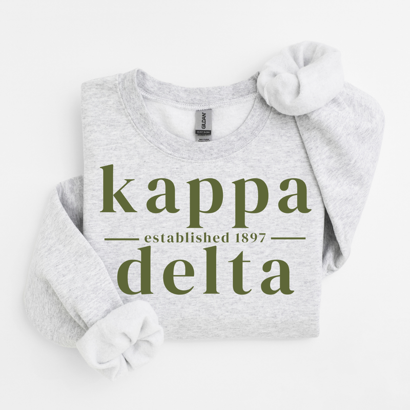 Kappa Delta Green University Sweater