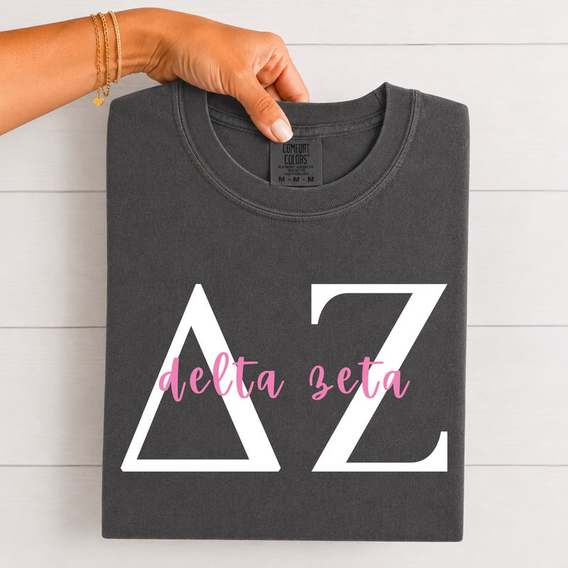 Delta Zeta Classic Letters T-Shirt