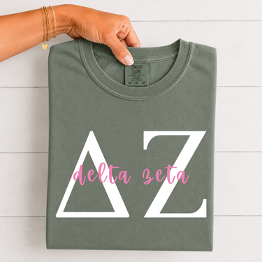Delta Zeta Classic Letters T-Shirt
