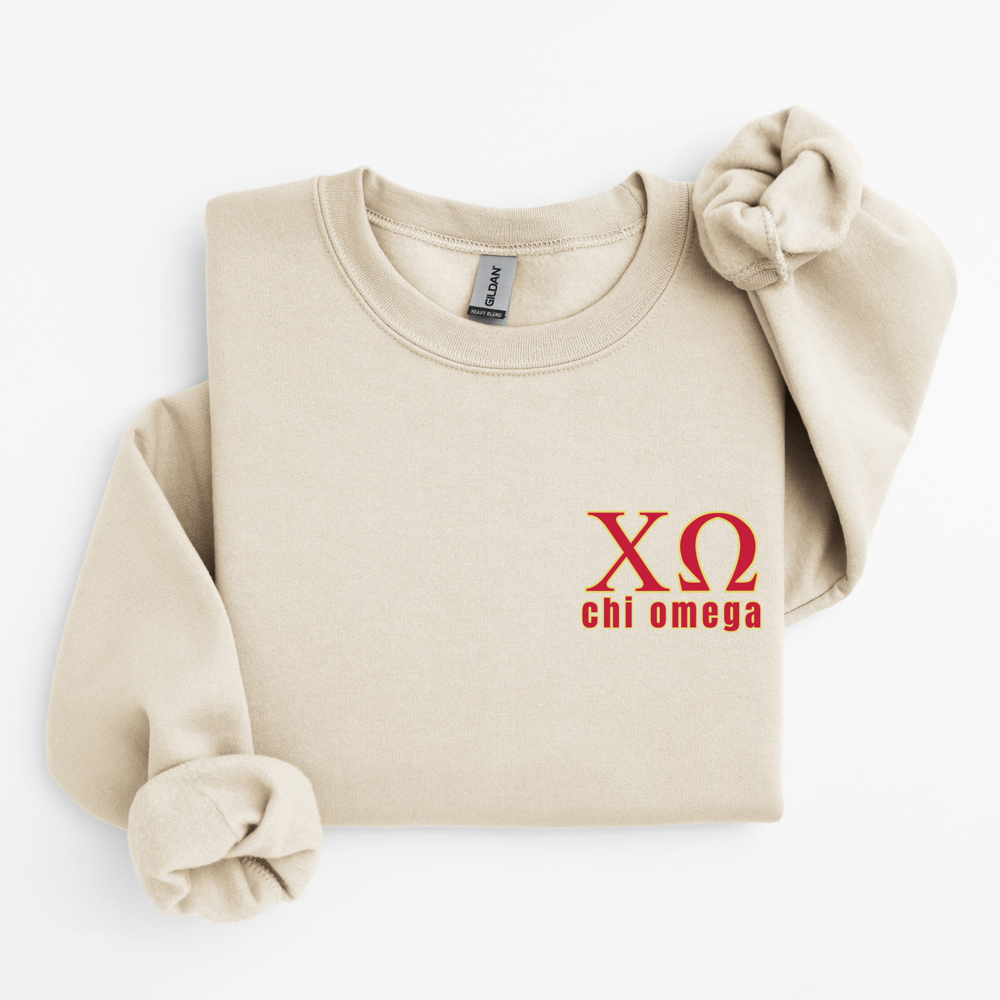Chi Omega Cardinal Letters Sweater
