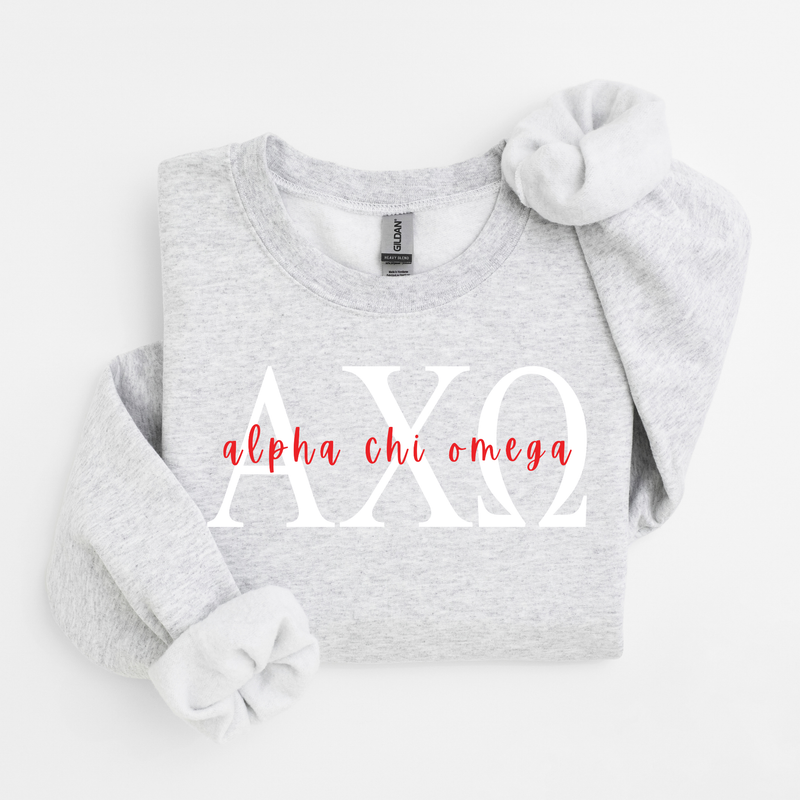 Alpha Chi Omega Classic Letters Sweater