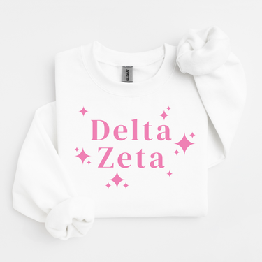 Delta Zeta Pink Stars Sweater