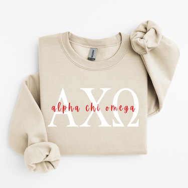 Alpha Chi Omega Classic Letters Sweater