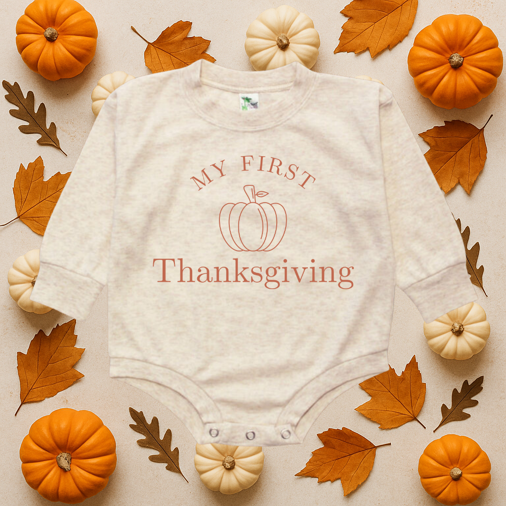 My First Thanksgiving Bubble Romper