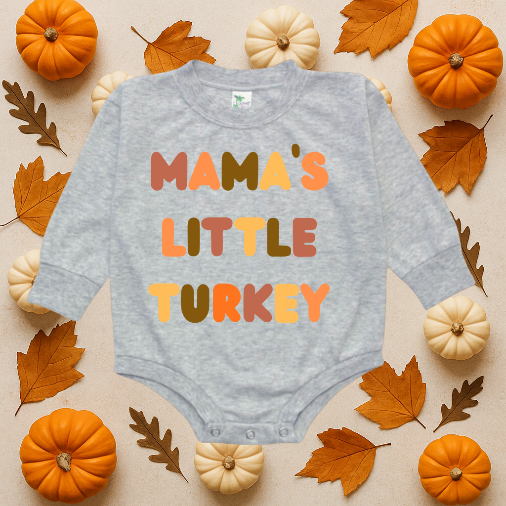 Mama's Little Turkey Bubble Romper
