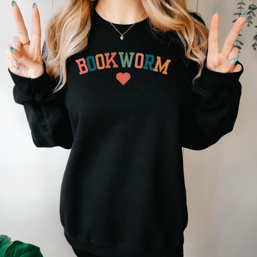 Bookworm Heart Sweater