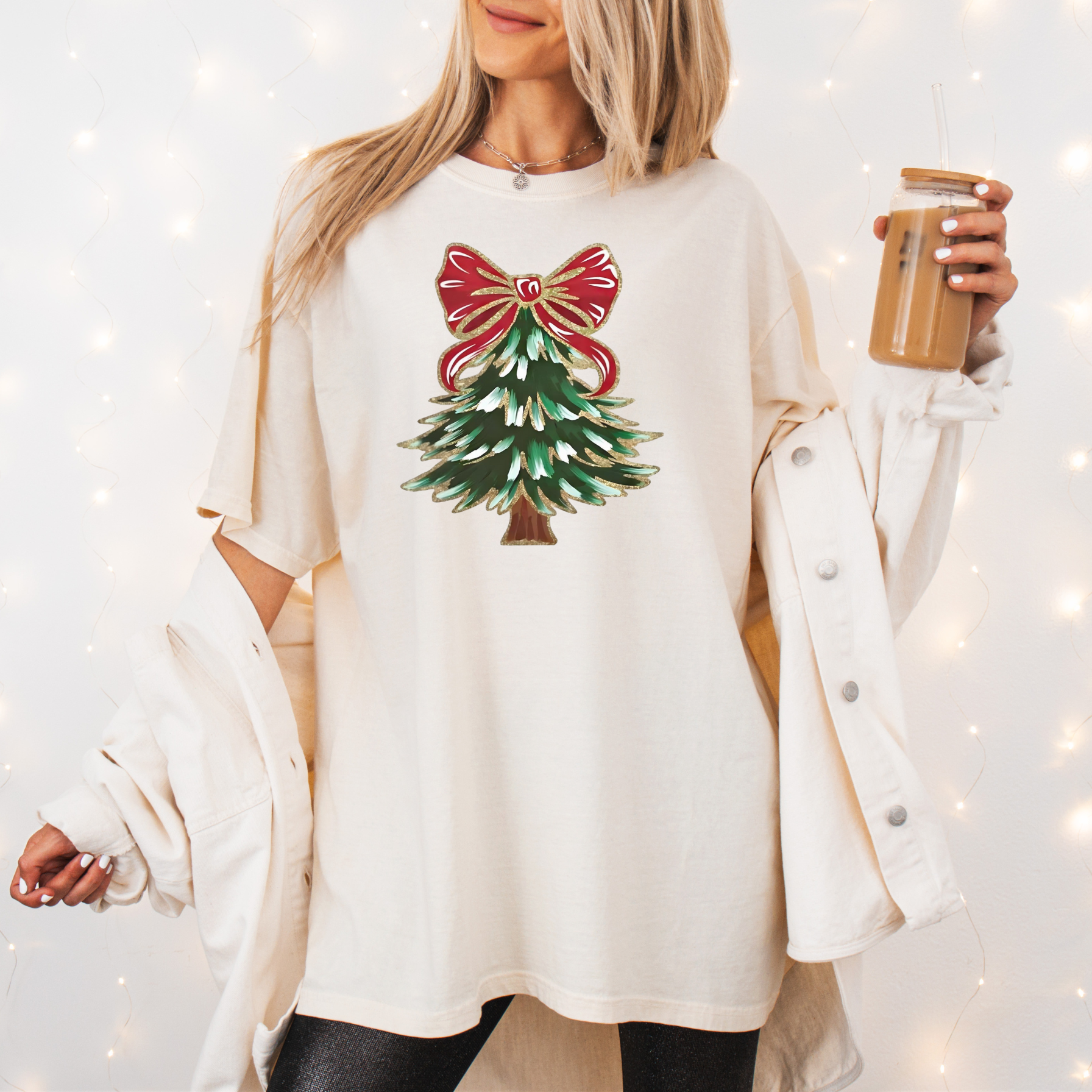 Christmas Tree Bow T-Shirt