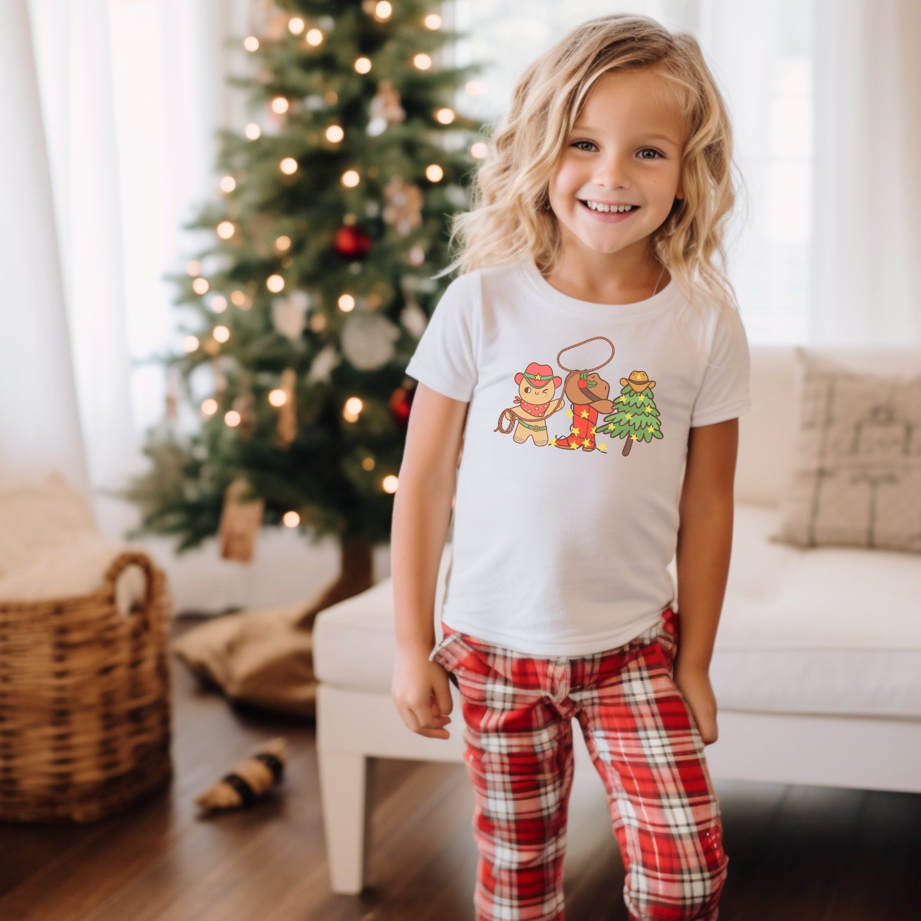 Western Christmas Toddler T-Shirt