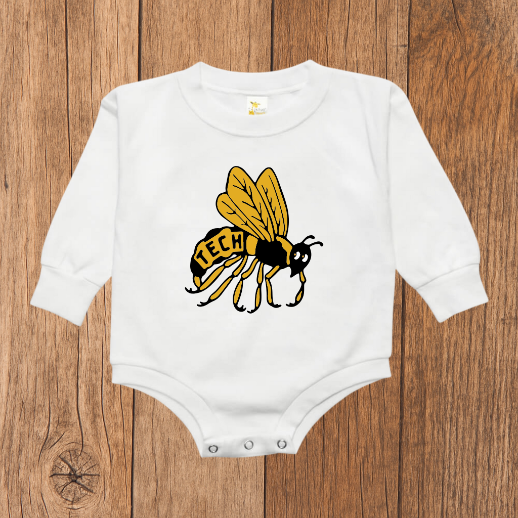 Retro Georgia Tech Bubble Romper