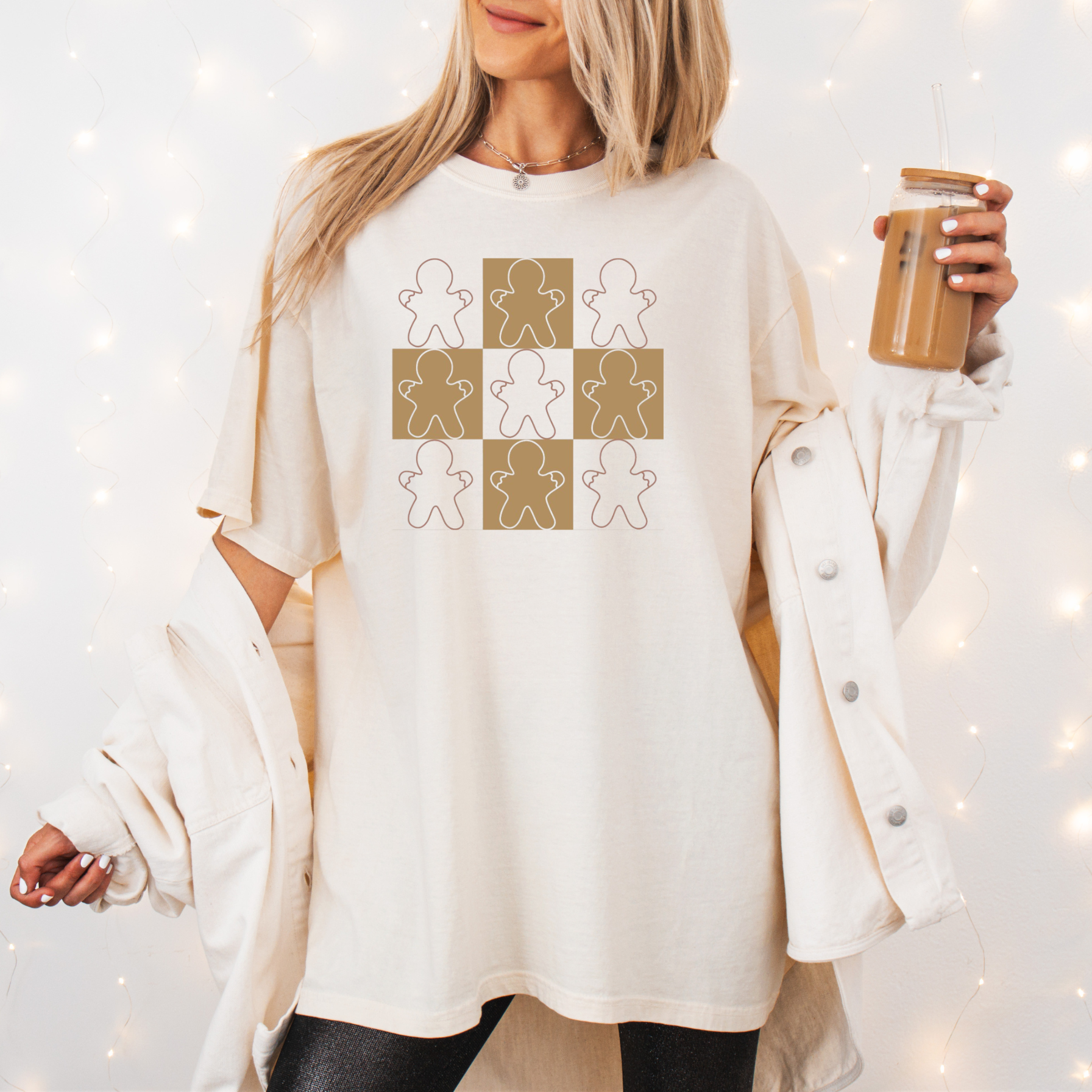 Checkered Gingerbread T-Shirt