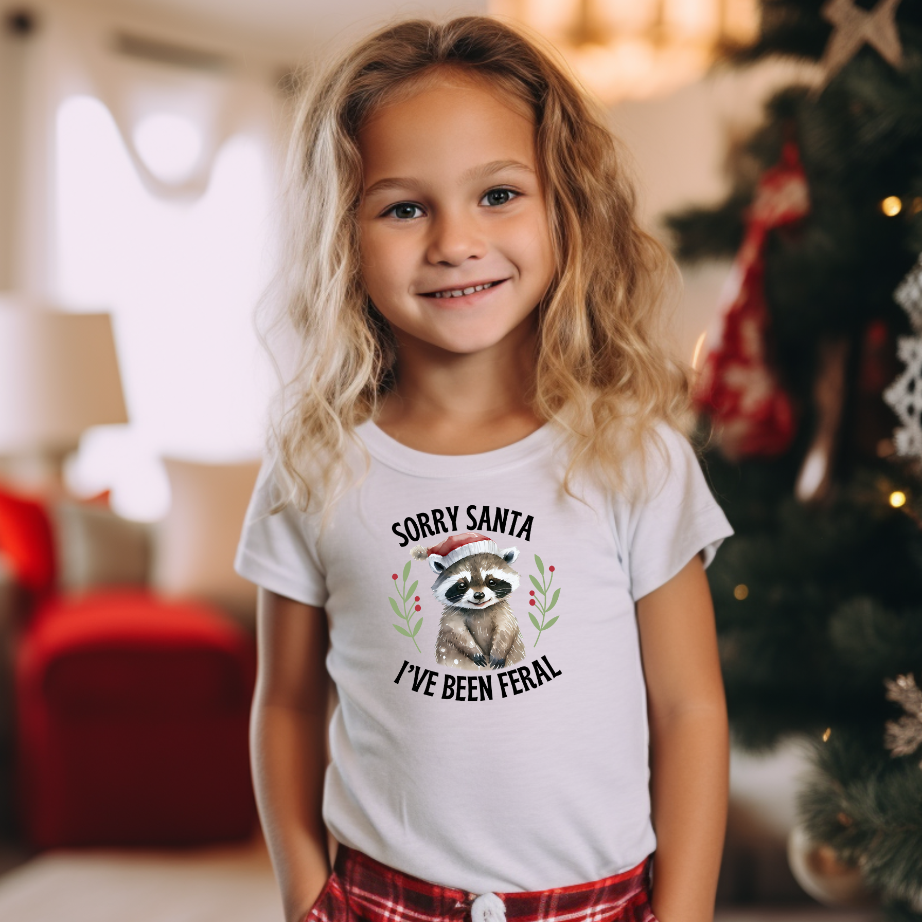 Sorry Santa Ive Been Feral Toddler T-Shirt