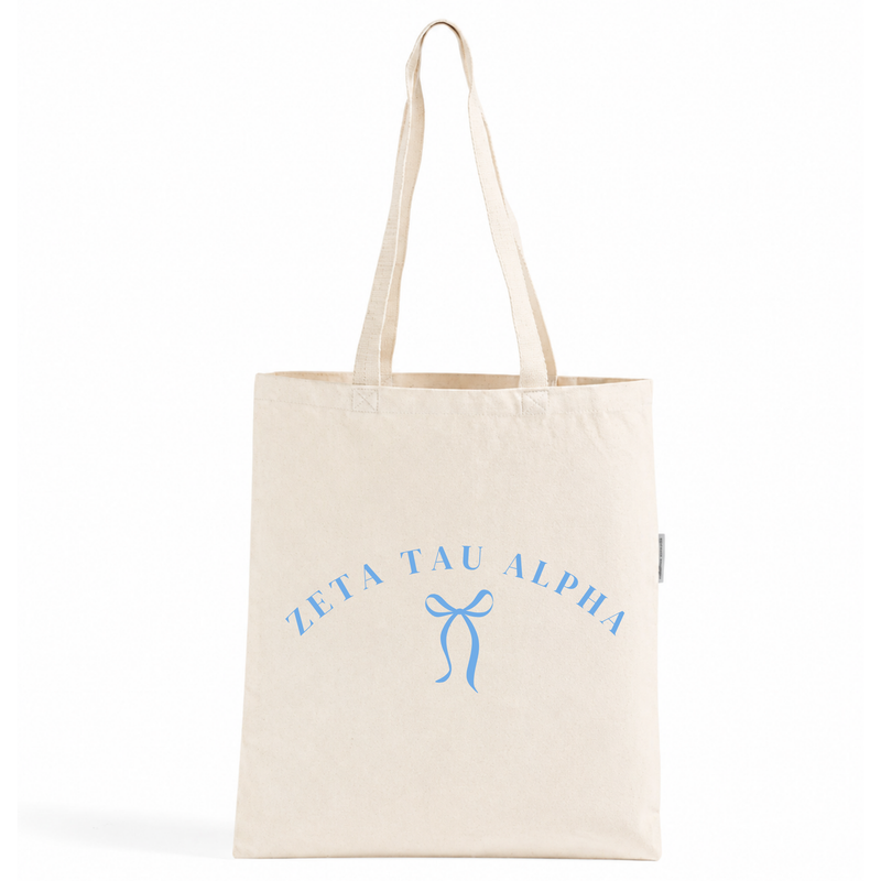 Zeta Tau Alpha Ribbon Tote Bag