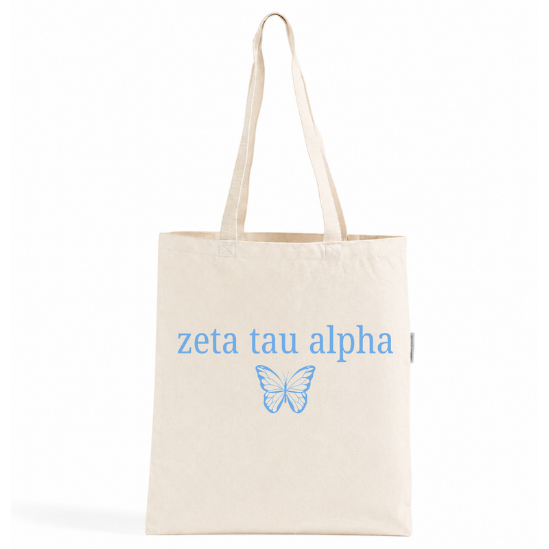 Zeta Tau Alpha Butterfly Tote Bag