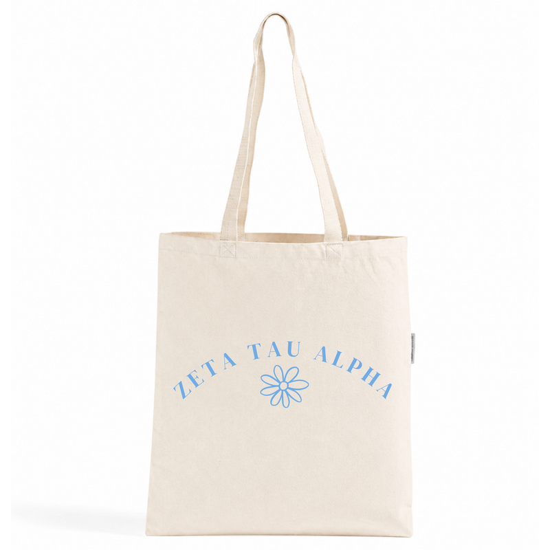 Zeta Tau Alpha Flower Tote Bag