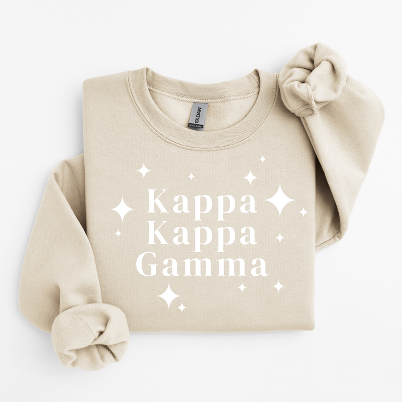 Kappa Kappa Gamma White Stars Sweater