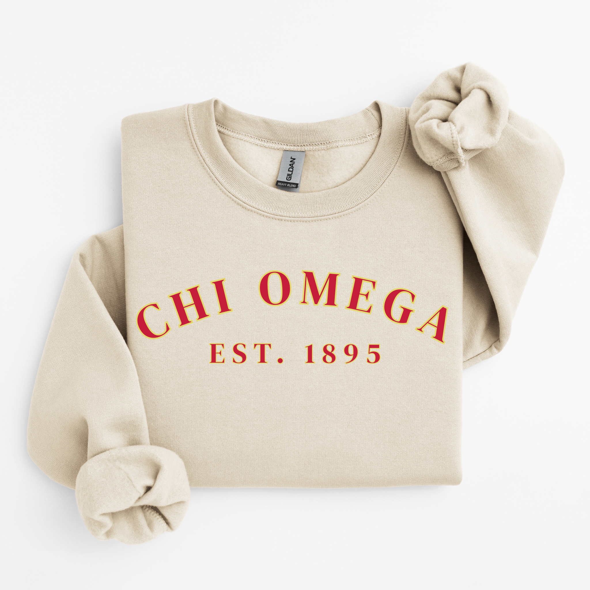 Chi Omega Est 1895 Cardinal Sweater