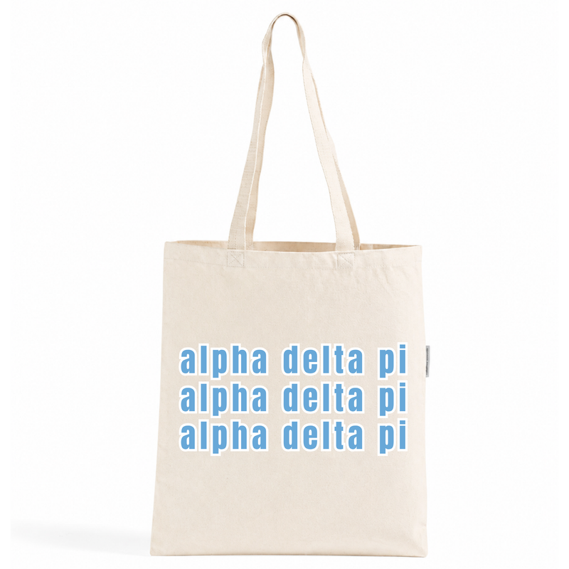 Alpha Delta Pi Triple Tote Bag