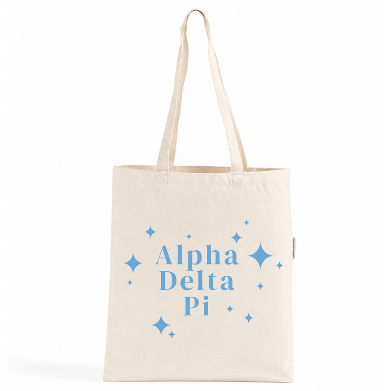Alpha Delta Pi Stars Tote Bag