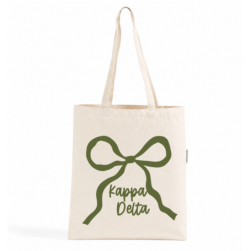 Kappa Delta Bow Tote Bag