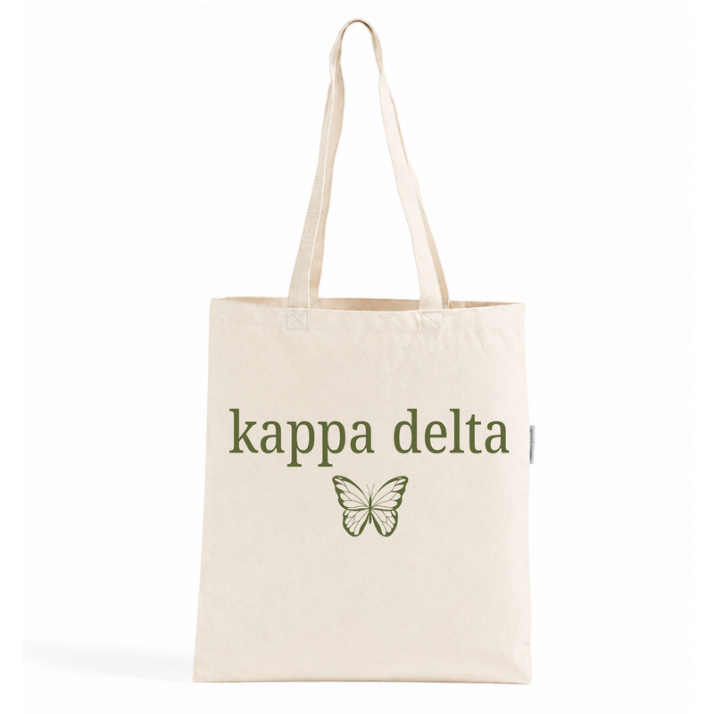 Kappa Delta Butterfly Tote Bag