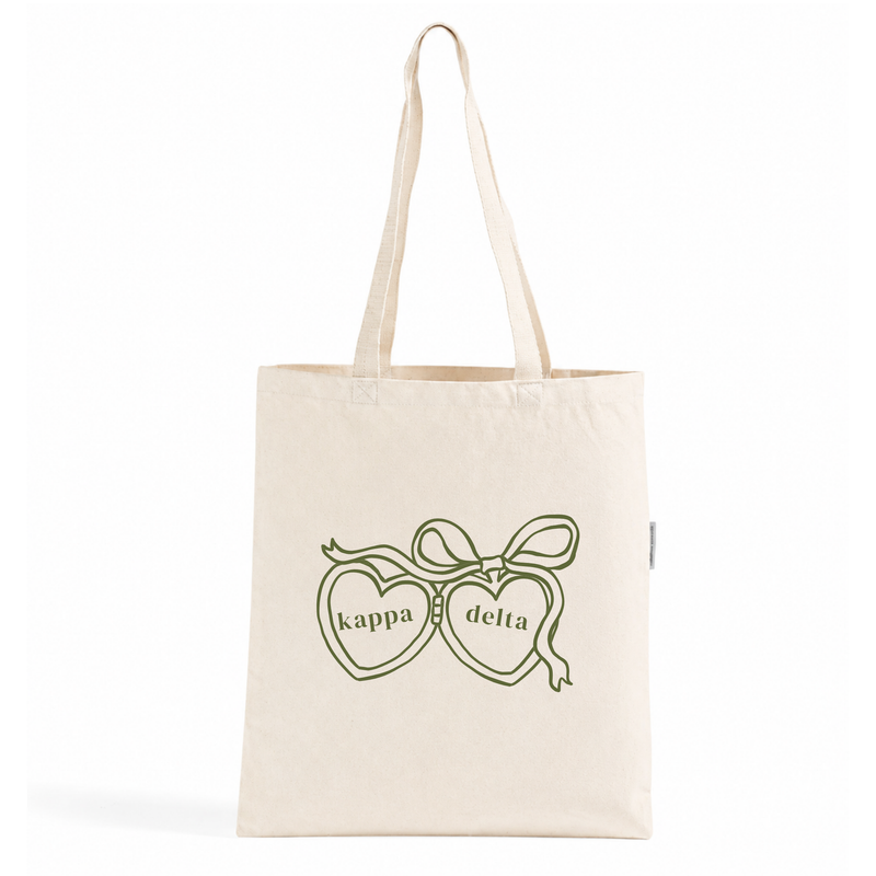 Kappa Delta Heart Locket Tote Bag